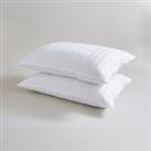 Hotel Pack of 2 Luxury Cotton Front Sleeper Pillows White