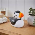 Puffin Rubber Duck Black and white