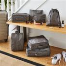 7 Piece Travel Storage Bag Grey