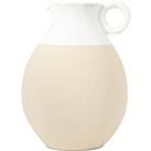Frampton Glazed White Ceramic Jug Vase White