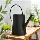 Elements Black Iron Watering Can Black