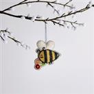 Beaded Honey Bee Hanging Decoration MultiColoured