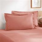 Soft Washed Recycled Cotton Oxford Pillowcase Baby Pink