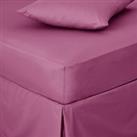 Non Iron Plain Fitted Sheet Pink