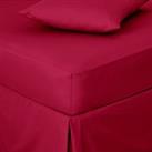 Non Iron Plain Fitted Sheet Magenta
