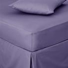 Non Iron Plain Fitted Sheet Purple