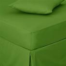 Non Iron Plain Fitted Sheet Apple (Green)