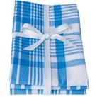 Dexam Love Colour Set of 3 Extra Large Tea Towels Blue