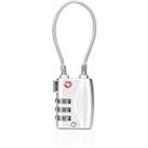 Travel Sentry Approved Combination Travel Padlock Silver