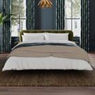 Beatrice Velvet Buttoned 3 Seater Double Sofa Bed Velvet Olive