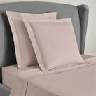 Dorma Egyptian Cotton 400 Thread Count Percale Continental Pillowcase Rose (Pink)