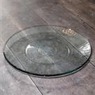 Recycled Glass Serving Plate Clear