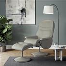 Wickford Chrome Base Swivel Chair Grey