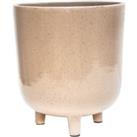 Lecce Speckled Plant Pot Oatmeal