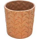 Fairford Speckle Leaf Plant Pot Ochre