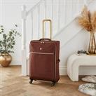 IT Luggage Divinity Quilted 4 Wheel Medium Brown