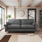 Salisbury 4 Seater Sofa Tonal Weave Charcoal