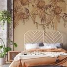 Monkey Vines Wall Mural Gold