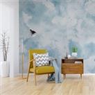Cloud Texture Wall Mural Blue