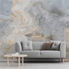 Marble Texture Wall Mural Blue