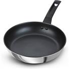Prestige 9x Tougher Open Frying Pan, 25cm Silver