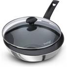 Prestige 9x Tougher Non-Stick Open Frying Pan, 31cm Silver