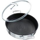 Circulon C Series Non-Stick Tri-Ply Saute Pan with Lid, 30cm Silver