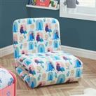 Disney Frozen Fold Out Single Chair Bed White