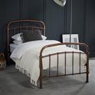 Halston Bed Frame, Metal Copper