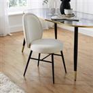 Renata Dining Chair, Boucle Ivory