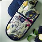 Kew Fruit And Floral Double Oven Glove Green