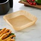 Pack of 50 Square Air Fryer Liners Brown