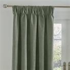 Wynter Thermal Pencil Pleat Curtains Green