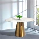 Indus Valley Orbit 4 Seater Dining Table Gold