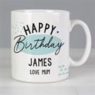 Personalised Happy Birthday Mug White