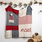 Wool Couture Christmas Gnome Blanket Knitting Kit Natural