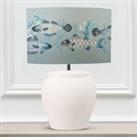 Edessa Table Lamp with Barbeau Shade Seafoam (Blue)