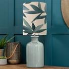 Elspeth Table Lamp with Silverwood Shade Silverwood River Blue
