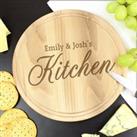 Personalised Kitchen Wooden Chopping Board Natural