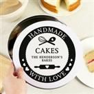 Personalised Handmade With Love Cake Tin Black