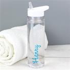 Personalised Name Water Bottle Blue Blue