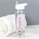 Personalised Flamingo Water Bottle MultiColoured