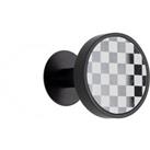 Checkerboard Curtain Hooks Black and white
