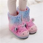 totes Kids Pink Unicorn Boot Slippers Pink
