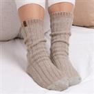 totes Pack of 2 Twin Pack Chunky Twist Wool Boot Socks Blush