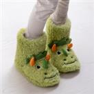 totes Kids Dino Boot Slippers Green