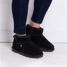 Classic Sheepskin Slipper Boots Black