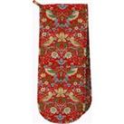 William Morris Strawberry Thief Double Oven Glove Strawberry Thief Red