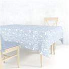 Forest Life Acrylic Coated Tablecloth Forest Life Blue