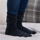 totes Recycled Thermal Original Slipper Socks Navy